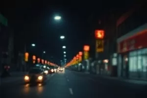 午夜电影网主推画面：雨夜港口与路灯下的一封旧信